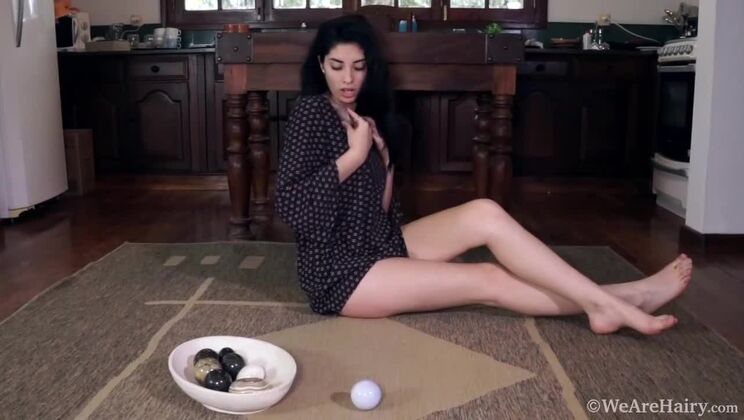 Brunette Bombshell Ornella's Self-Pleasure Session