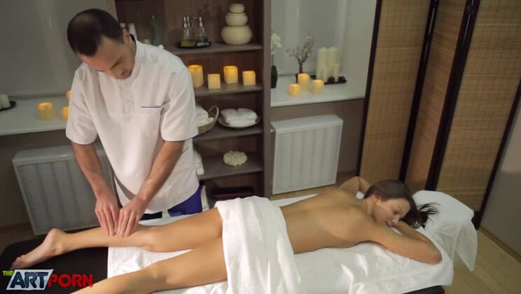 Russian Brunette Nensi B Medina's Magic Hands