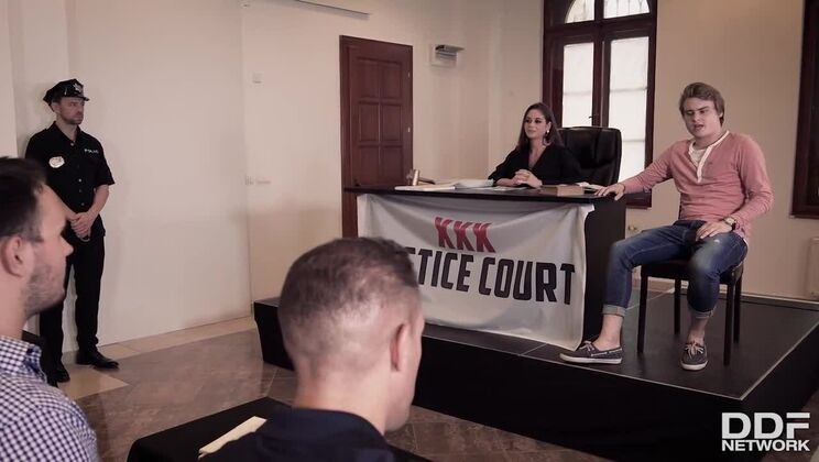[HandsOnHardcore] - Kayla Green's Big Tits on Trial in XXX Court