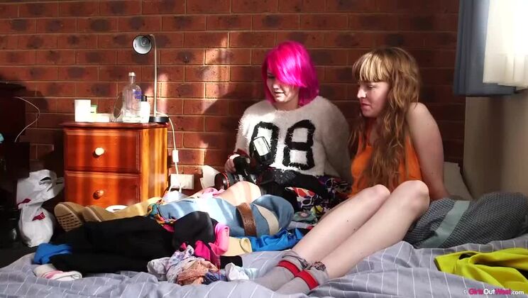 [GirlsOutWest] - Noelle And Pia Piss Backstage - Vanessa