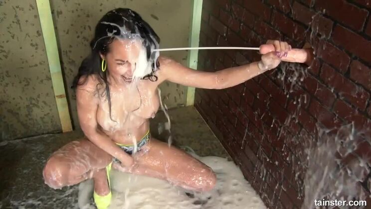 Solo Pleasure for Francys Belle with Toys and Cream