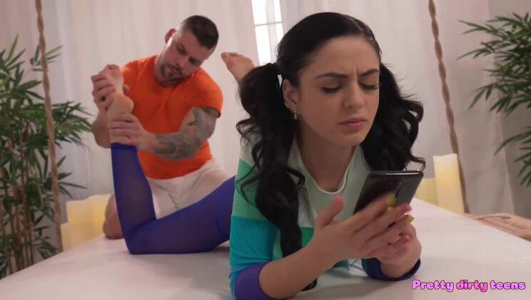 Brunette Mia Trejsi Enjoys a Sensual Massage