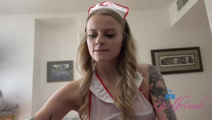 [ATKGirlfriends] - Paris White Gets Double Penetration As A Nurse