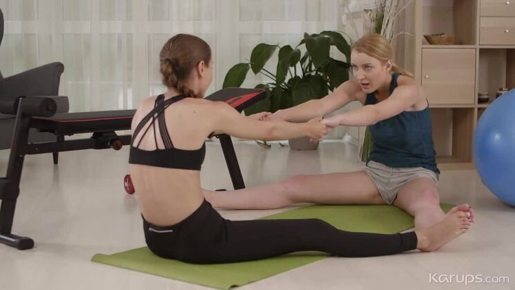 [KarupsPrivateCollection] - Blonde Stefanie Moon and Brunette Amaris Lesbians - Amaris