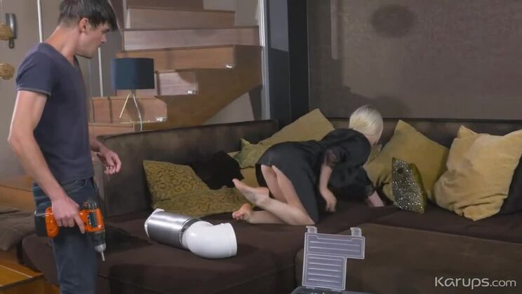 [KarupsPrivateCollection] - Blonde Bombshell Angie Lynx Needs A Hard Drilling - Angie Lynx