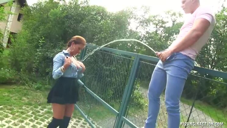 Brunette Bella Anne Unleashes a Torrent of Piss and Cum