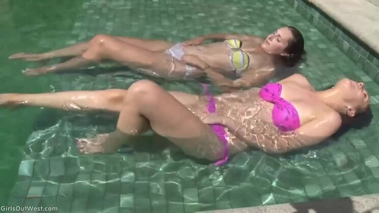 [GirlsOutWest] - Eli May And Cleo Tear It Up Outside