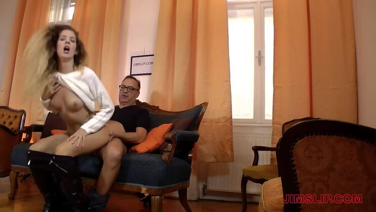 Young Monique Woods Seduces Old Men