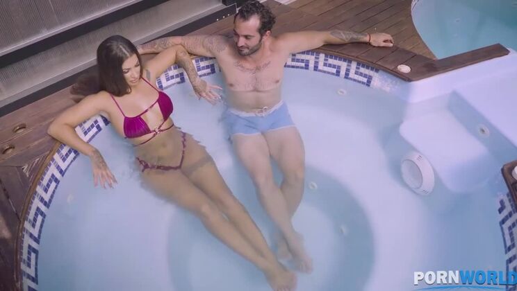 Susy Gala Gets Wet and Wild by the Pool