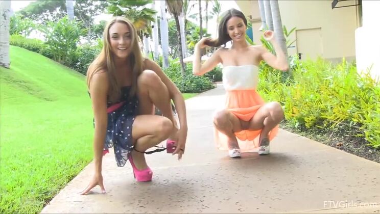 Lesbian Aubrey and Mary Exposed