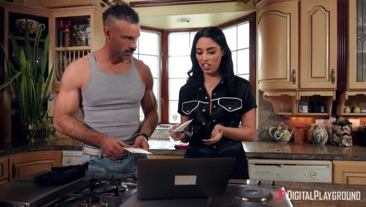 [Blockbuster] - Brunette Vanessa Sky Gets Facial - Vanessa Sky - Charles Dera