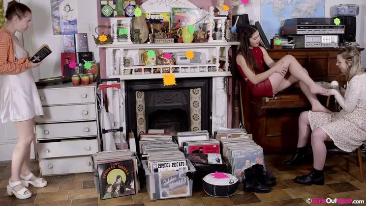 [GirlsOutWest] - Dusty and Mae's Lesbian Foot Fun Pt1