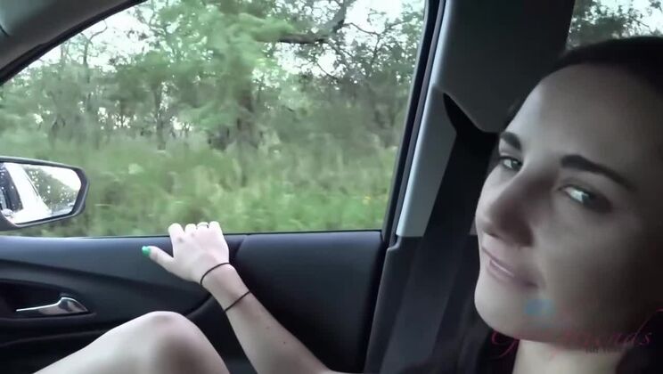 [ATKGirlfriends] - Jade Amber's Shaved Pussy on Full Display at the Beach - Jade Amber