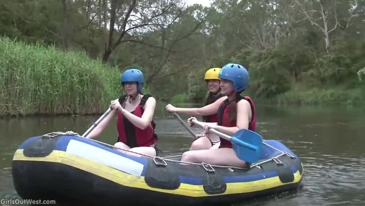 [GirlsOutWest] - Annabelle Lee Taliah And Friends Rafting Threesome - Taliah - Annabelle Lee Taliah Viola - Anna Pierceson