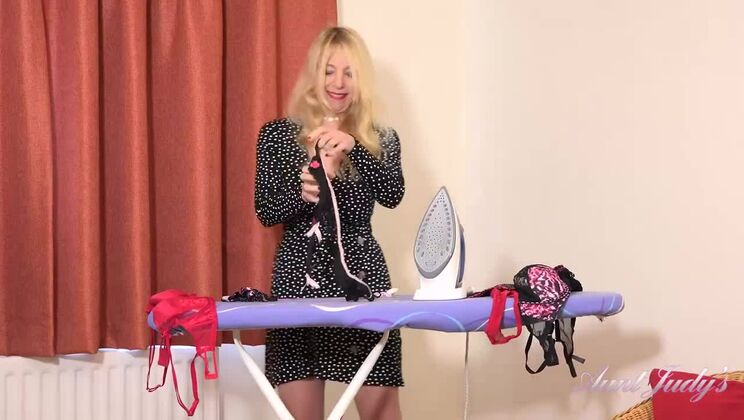 Lucinda's Stocking and Lingerie Masturbation Session