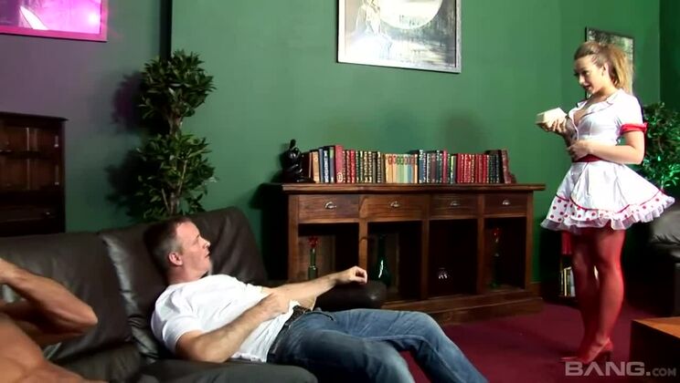 Little Miss Sunshine Gets Tag Teamed by Big Cock Boys