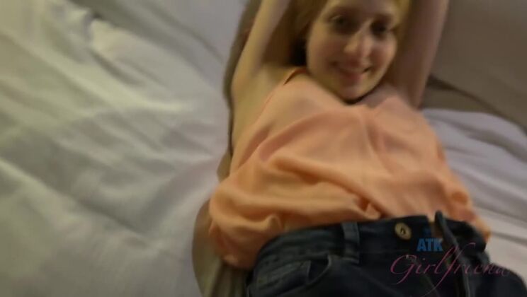 [ATKGirlfriends] - Hairy Blonde Pussy Lovers POV