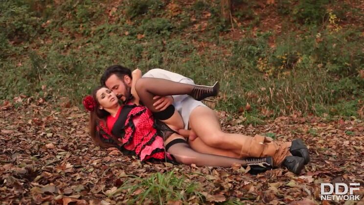 Wild Stacy Snake Gets Fucked in the Woods