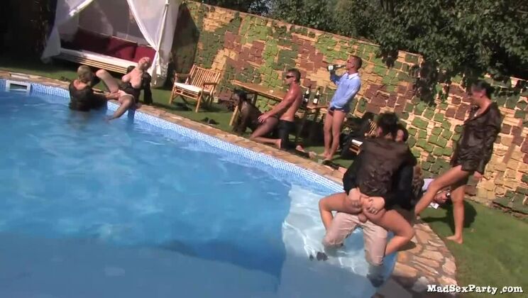 [Tainster] - Blonde and Brunette Lesbians Go Wild in Jasmine Black's Pool Party - Jasmine Black