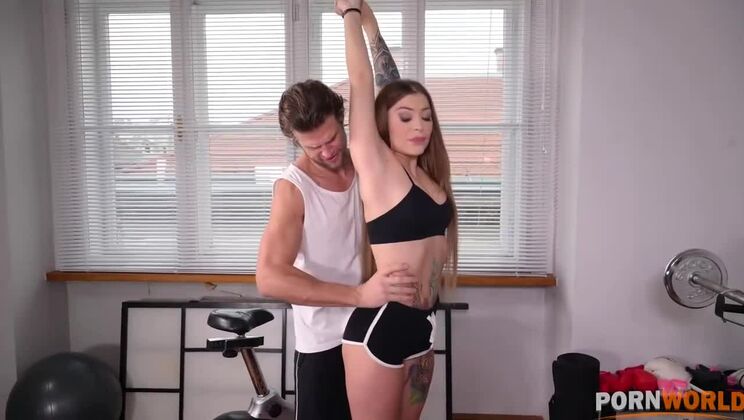 Brunette Babe Misha Maver's Anal Double Penetration