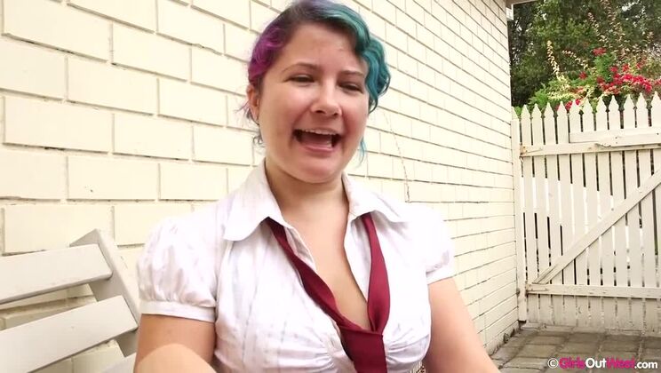 [GirlsOutWest] - Gala and Nio Outdoor Casting - Rachel Evans - Leony aprill