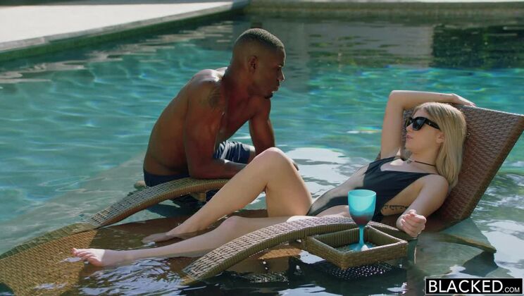 [BLACKED] - Blonde Sucks Big Brother's Friend