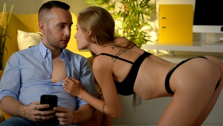 Wild Blonde Takes Big Cock