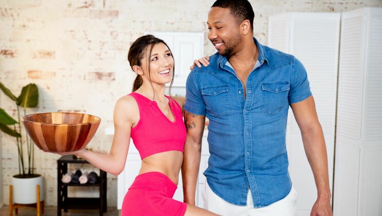 Massage Mayhem: Maya and John's Interracial Romp