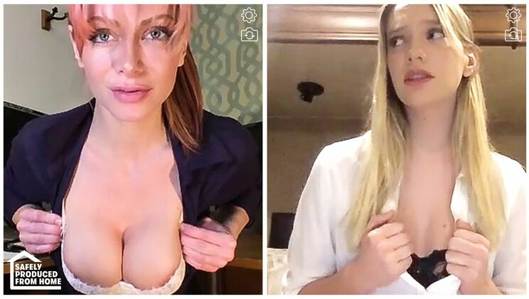 [Girlsway] - Small Tits Redhead And Blonde Lesbian Action