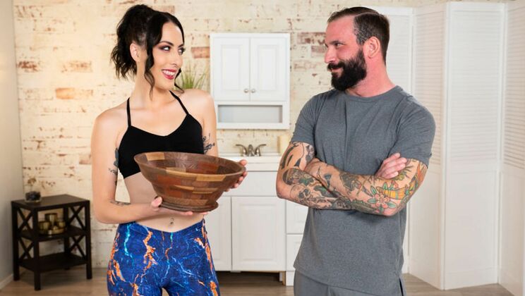 [NuruMassage] - Tattooed Brunette Gets Massage - JJ Graves - Victoria Sunshine