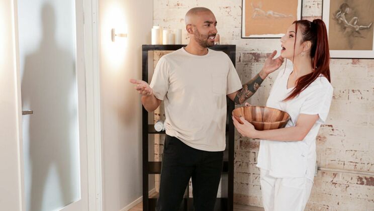 [NuruMassage] - Natural Tits Get Licked - April Snow - Oliver Davis