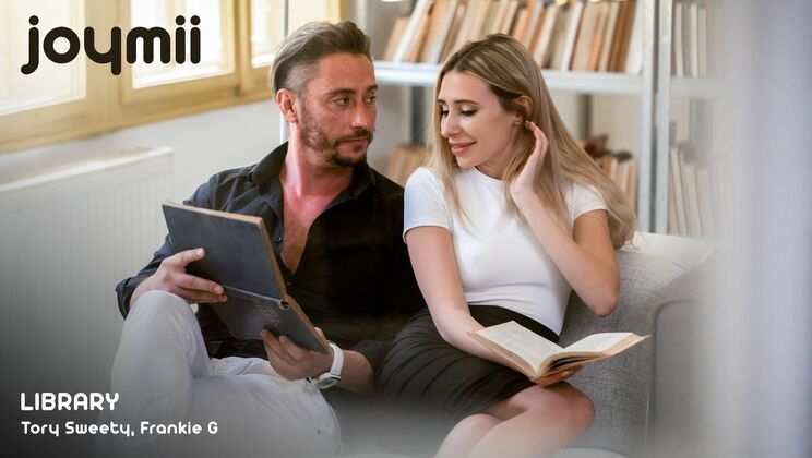 [Joymii] - Deepthroat in the Library with a Big Cock - Frankie G - Tory Sweety