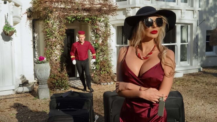 Bellhop Gets Fucked by Big Tits Milf