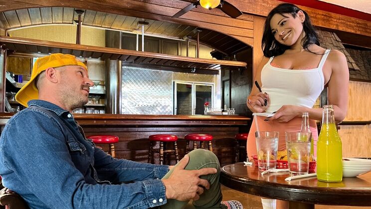 [BigNaturals] - Brunette Natural Tits POV Deepthroat