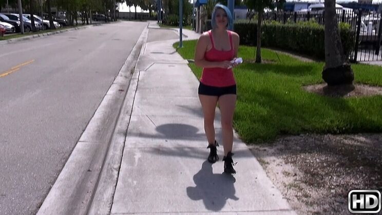 [StreetBlowJobs] - Blue Seduction with Ava Steel