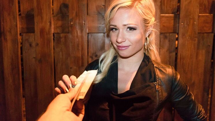 Blonde Gabi Gold Gets Paid and Laid Outside