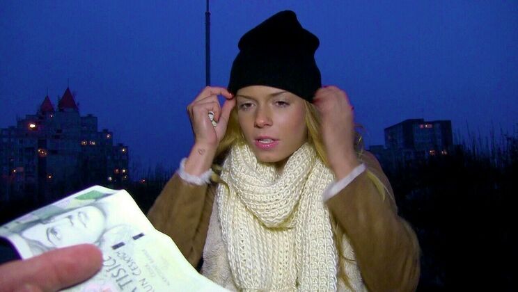 [PublicPickups] - Blonde Euro Girl Sucks Random Dick - Chrissy Fox