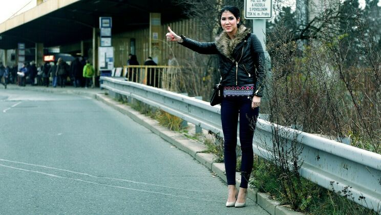 [StrandedTeens] - Czech Babe's Roadside Sex Scandal - Lady Dee