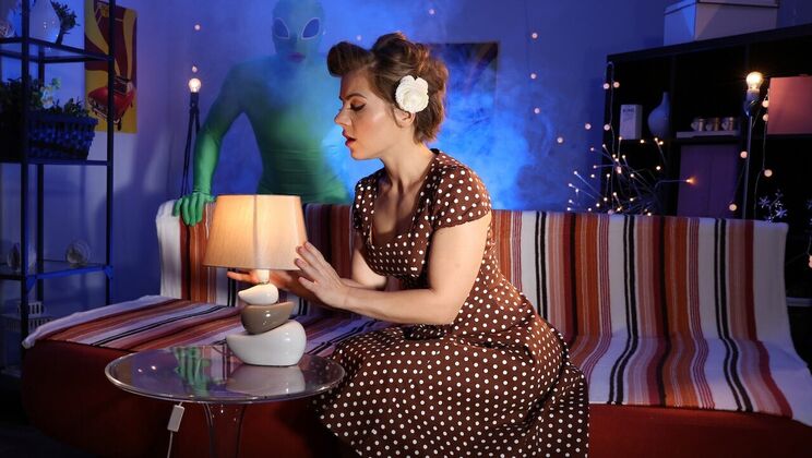 Mom Rides Cowgirl on Halloween