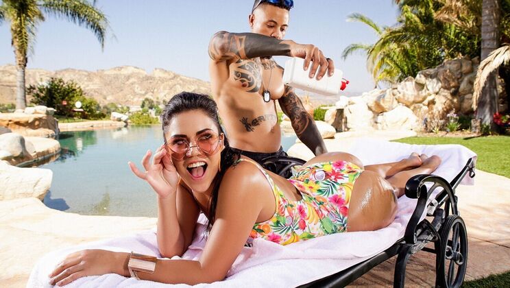 [MonsterCurves] - Sexy Poolside Fun with Monica Sage