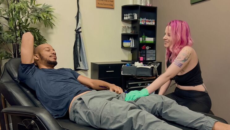 Tang's Shaved and Tattooed Pussy