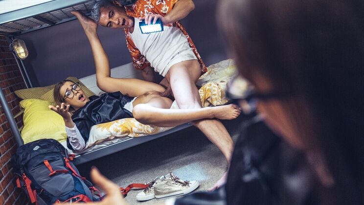 [FakeHostel] - Campus Cuties in POV Pleasure - Samantha Tits - Roxxy Sinn - Olivier Stray