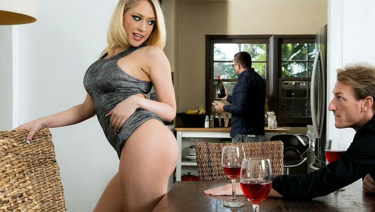 [PornstarVote] - Kagney Linn Karter's Kitchen Blowjob - Kagney Linn Karter