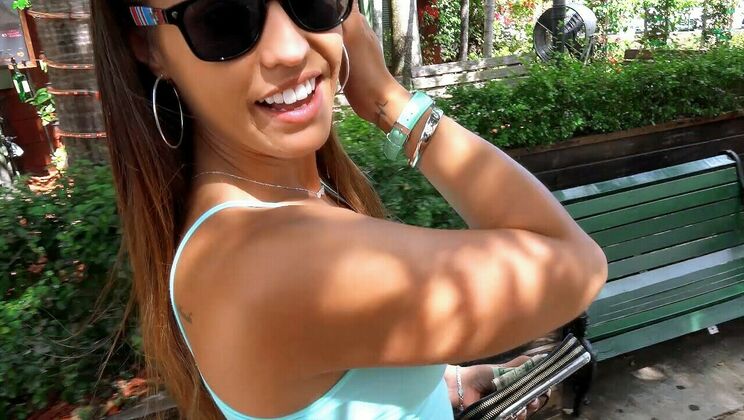 [PublicPickups] - Big Ass Blonde Gets Fucked Outdoor - Kelsi Monroe - Brick Danger