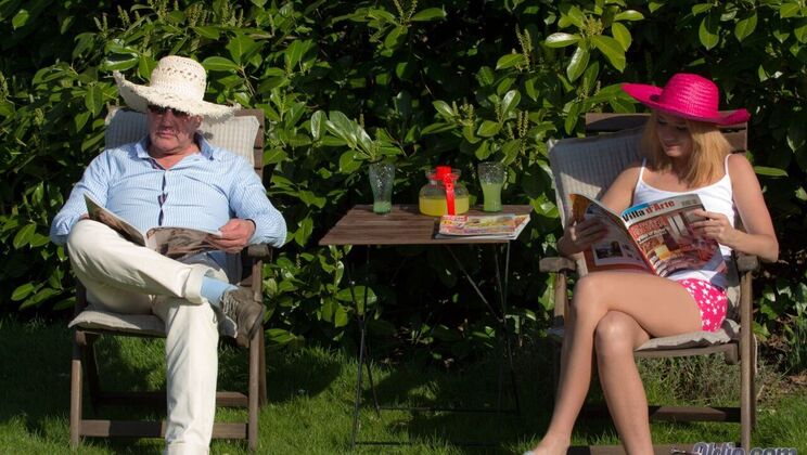 [Oldje] - Blonde Lara's Doggystyle Fucking - Hugo - Lara Sweet