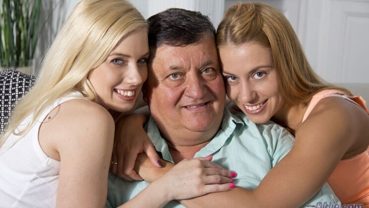 Delicious Blonde Threesome with Louis