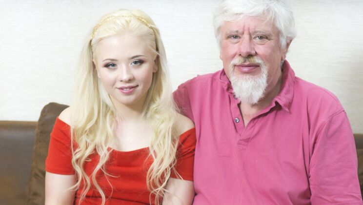 Older Man Younger Woman Massage