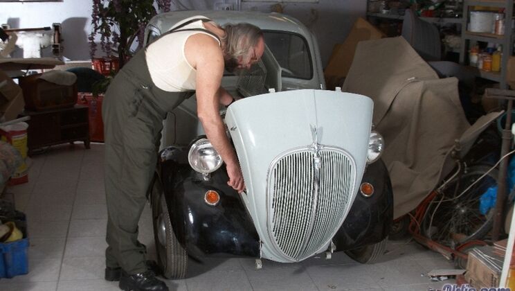 Young Beauties and Classic Rides