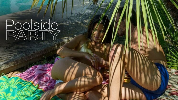 Couple Fun by the Pool