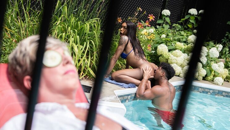 [TransAngels] - Splashy Outdoor Interracial Sex - Leilani Li - Kenzo Alvarez